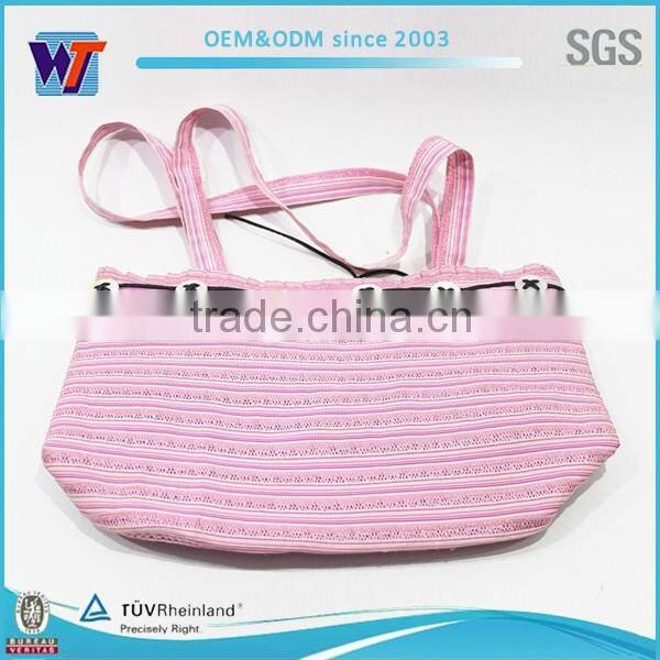 Bamboo bracelets shoulder women canvas messenger bag