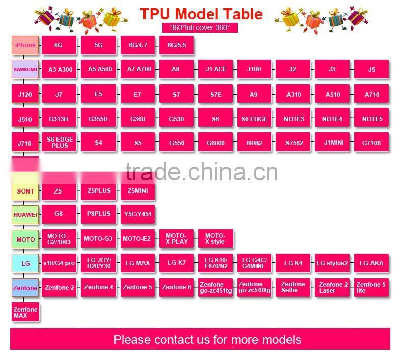 phone accessory soft shell front and back case for iPhone 6 charger case