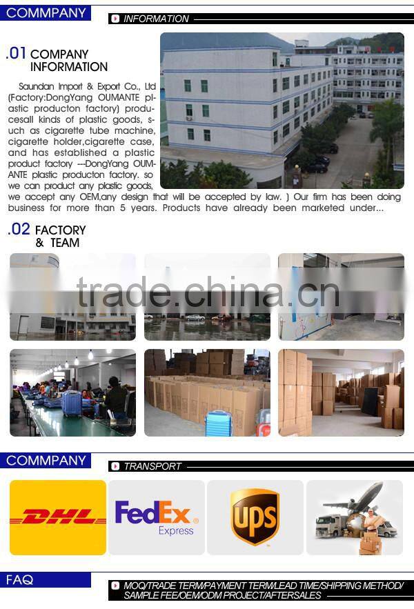 Customized PU suitcase for costomer shopping