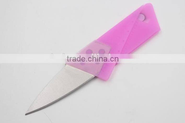 OEM multifunction stainless steel folding credit card knife
