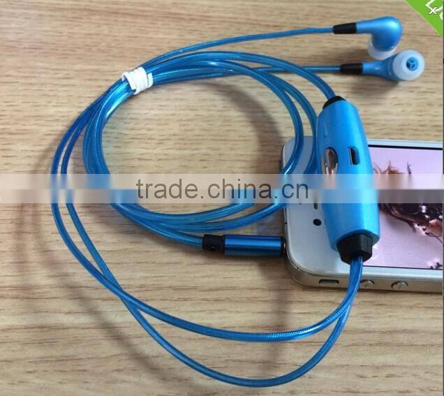 led earphone with light for gift