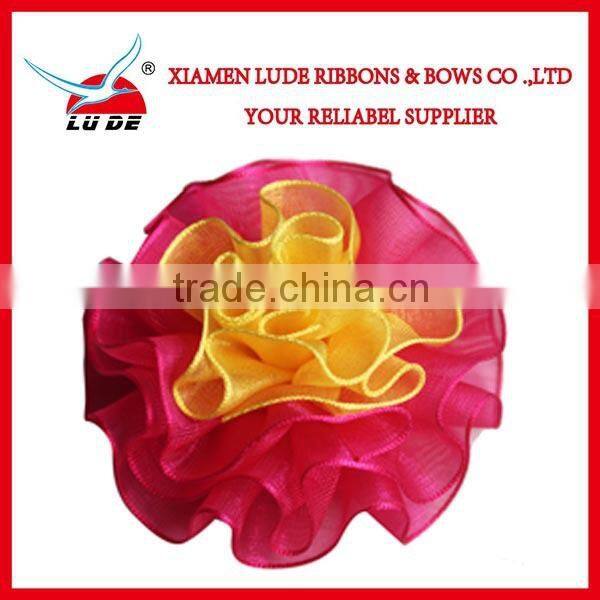 colorful handmade carnation flower ribbon for the mothers' day gift packing