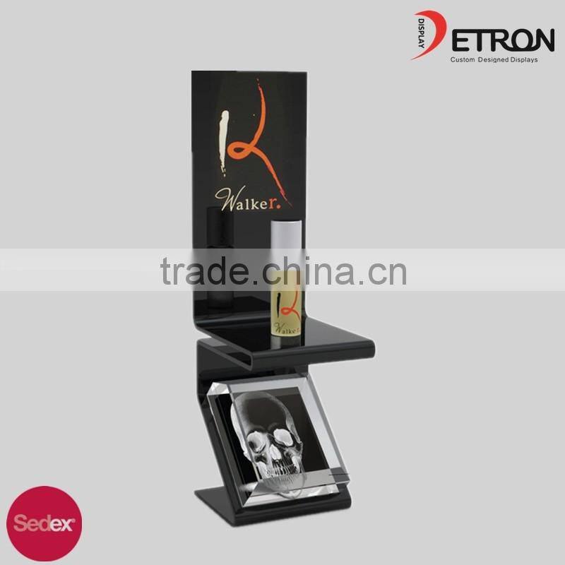 2016 tabletop cosmetic acrylic display shelf