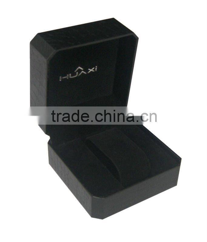 pu leather watch box with velet(fabric) material inside finishing