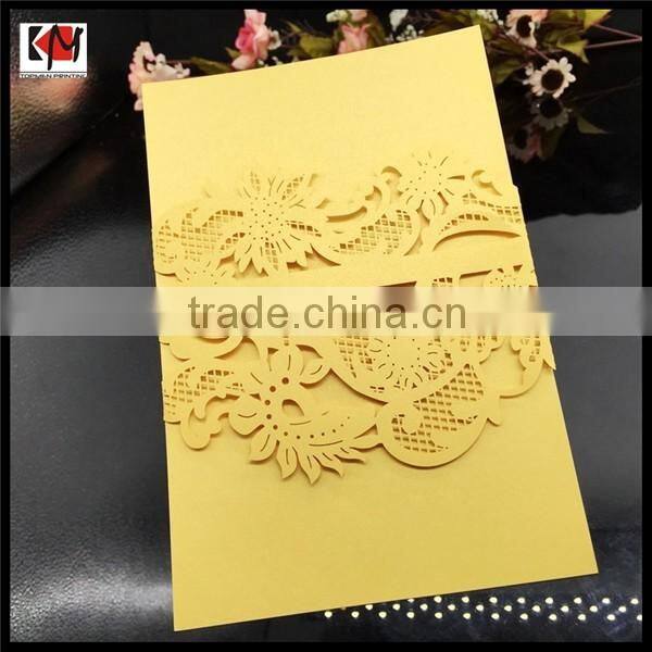 Luxury paper wedding invitation card for sale