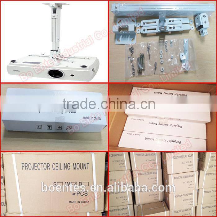 India Popular Aluminum Alloy Retractable Projector Ceiling Mount Bracket for Projector Equipment