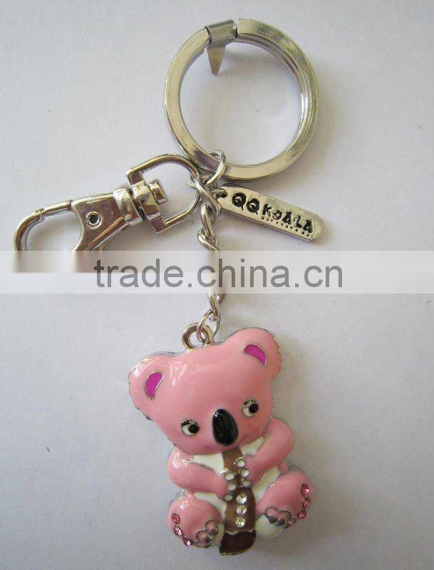 zinc alloy keychains with epoxy done