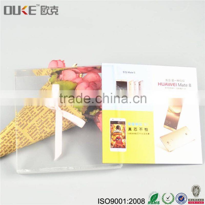 new style promotion luxury clear acrylic photo block