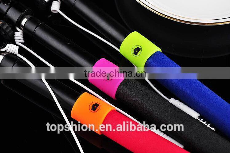 brand new lightweight monopod, wired 3.5mm audio cable handheld monopad, wholesale