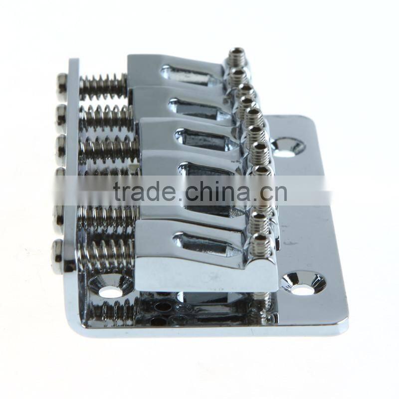 Guitar Parts 65mm Chrome 6 Strings Saddle Hardtail Bridge Top Load