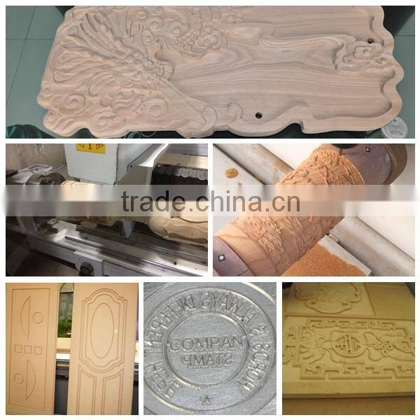 Hot sale hobby 4 axis wood cnc router with rotary for 2015