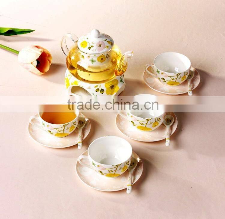 Hot Sale Good Quality Creative Customized Bone China Ceramics Tea Set