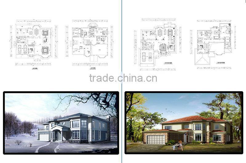 LUXURY STEEL STRUCTURE PREFABRICATED COTTAGE