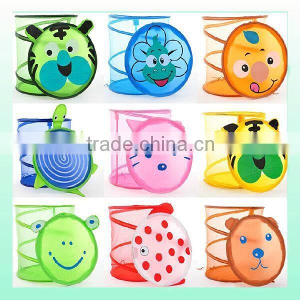 colorful unique net basket folding laundry basket