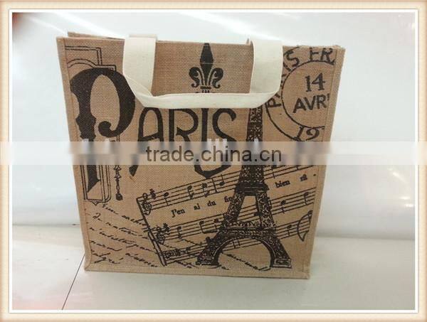 customized jute bags small