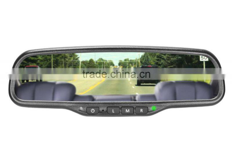 Car Rearview Mirror Monitor with 3 3.5 inch LCD Display