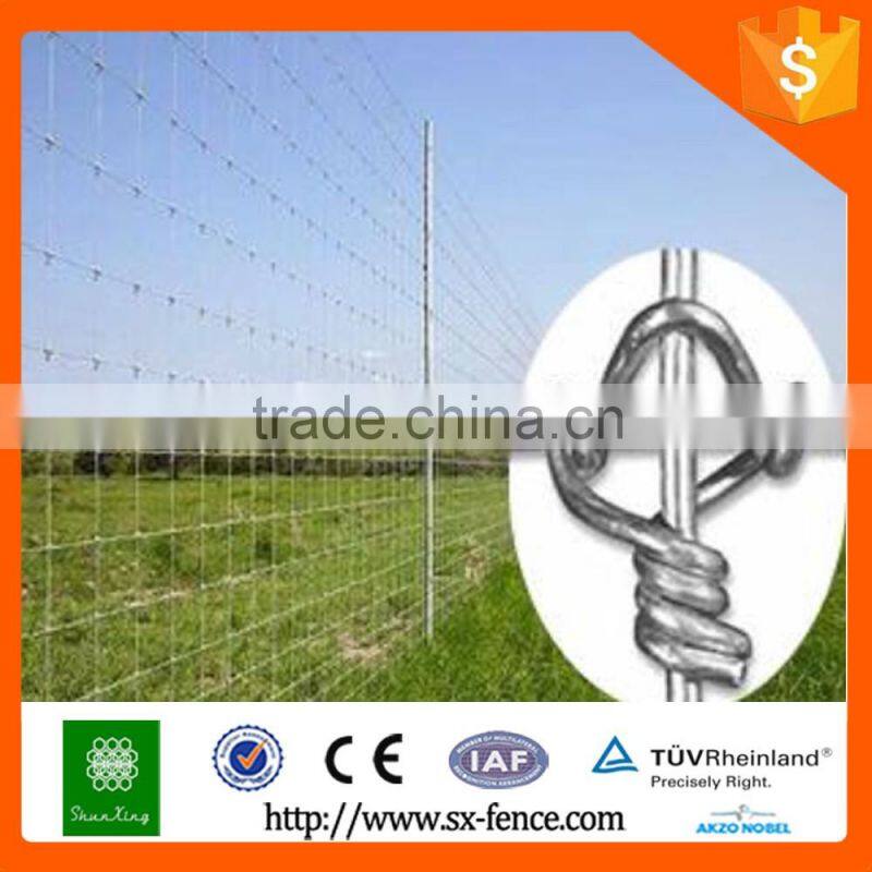 steel wire hot dipped galvanizing type hinged joint cattle fence