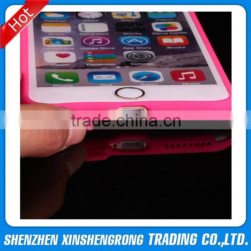 TPU soft phone case for iPhone 6 Plus 5.5 inch smart phone, TPU gel fancy shock proof cover cases for iPhone 6, Clear cover skin
