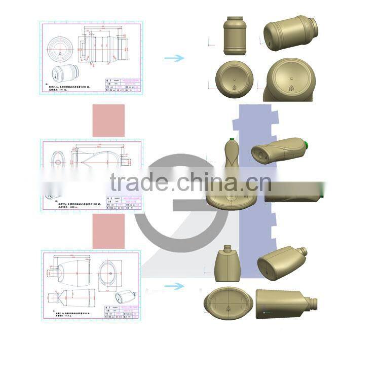 Thermoforming blow molding machine for PET jar
