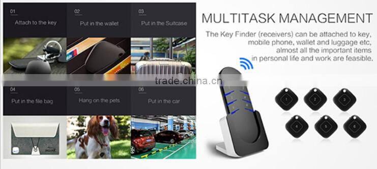 2016 fashion design home usage install on wall wireless/bluetooth anti-lost key finder