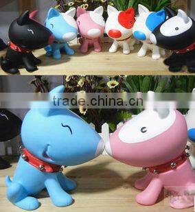 poodle coin bank with deffirent expresstion