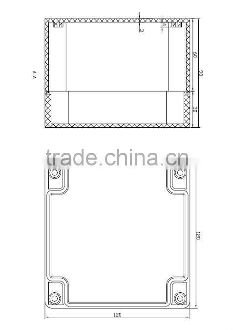 IP67 transparent waterproof plastic enclosure