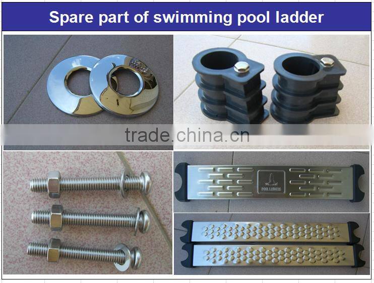 2016 China factory High Quality 304 Stainless Steel Swimming Pool Spa Ladder