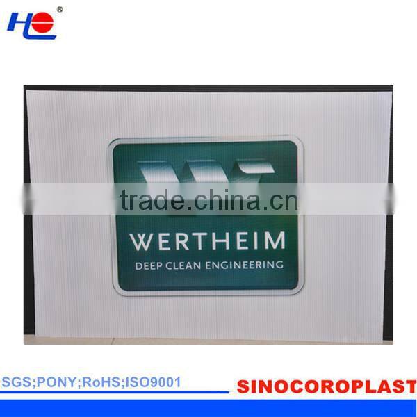 impact resistance waterproof pp coreflute colorful signboard
