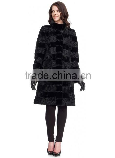 2015 real lamb fur long coat for women LC11