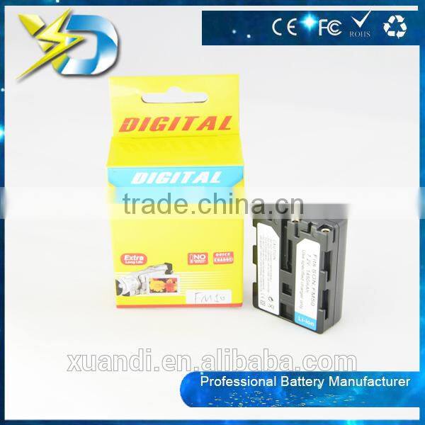 Wholesale digital camera battery FM50 for camera battery with black