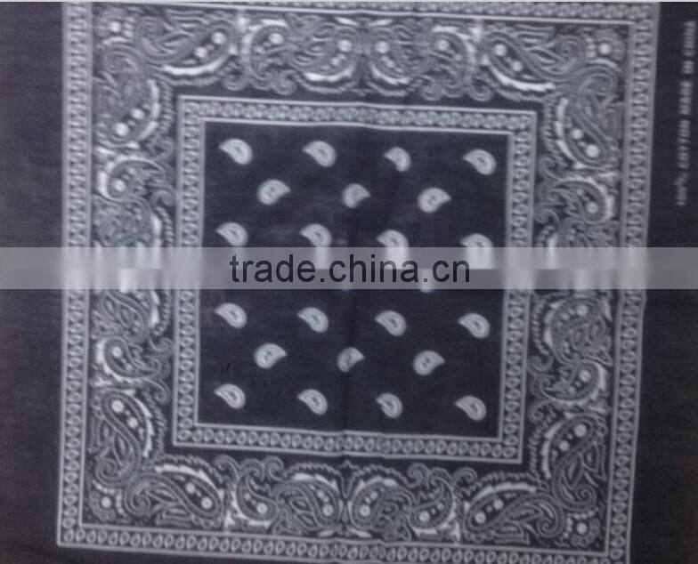 top quality white100%cotton paisley bandana