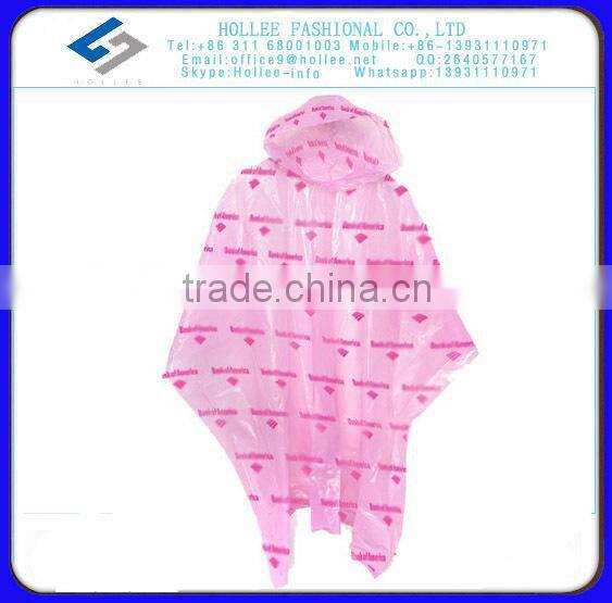 pe disaposable canada rain poncho