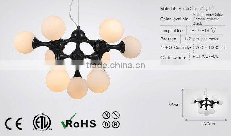 Pendant Lights with 9 Head White and Modern Style
