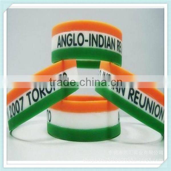 event rainbow silicone wristband custom wristband cheap