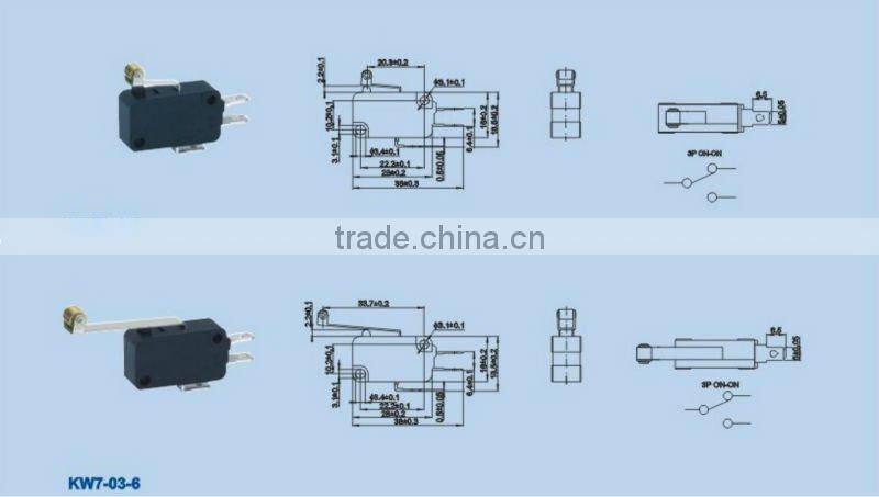 'KW4-03 micro switch t105 5A 250V