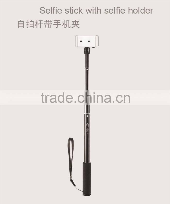 Hot sale aluminum material selfie stick popular mini monopod made in China