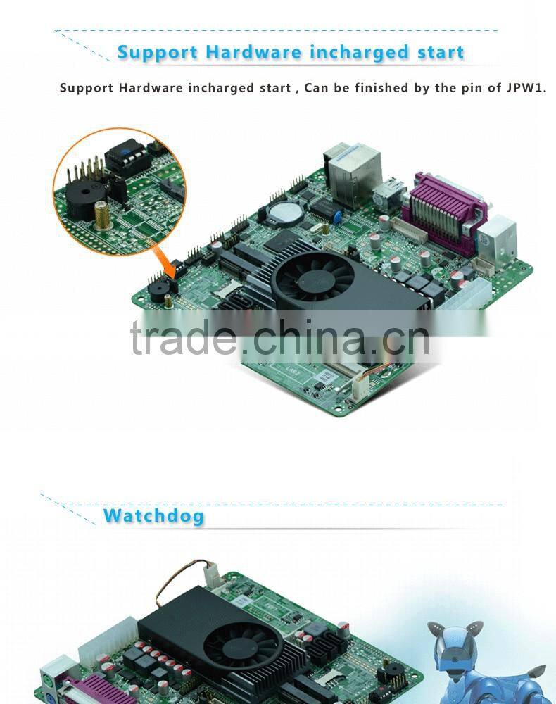 Alibaba hot selling intel chipset motherboard ddr3 ram supported motherboard with 2*24BIT lvds, 8*usb,6*com,1* RTL8111E