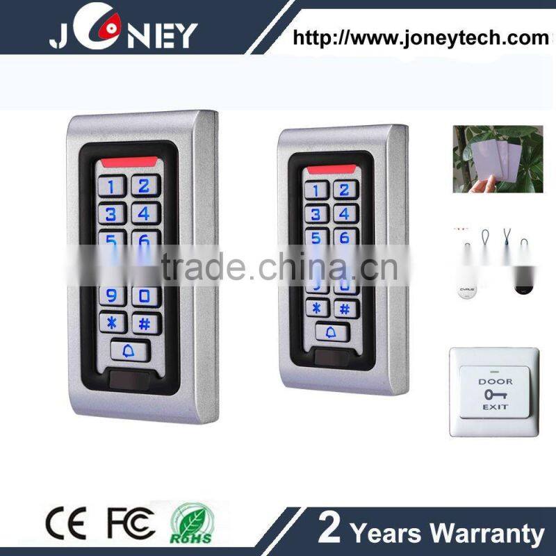 Waterproof Keypad Standalone metal Door Access Control keypad with back light
