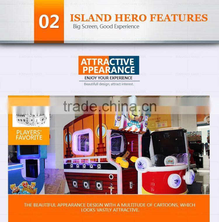 Funshare 2015 Interesting Kids Shooting Arcade Game Machine Amusement Park Machine-Island Hero