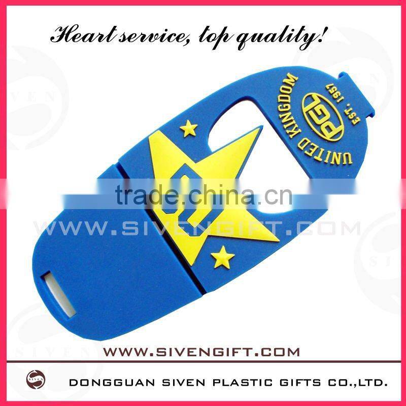 Folding soft pvc cell phone holder