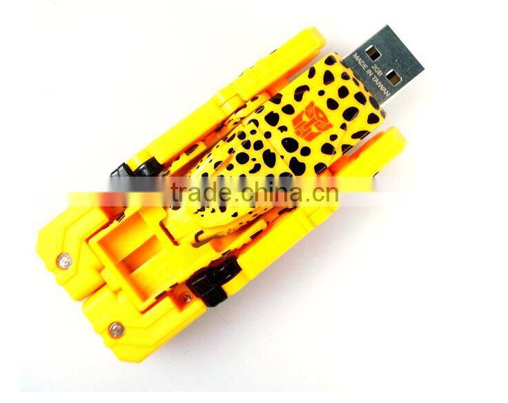 promotional 32GB Plastic Transformers USB flash drive gift USB2.0 100% real capacity with free sample