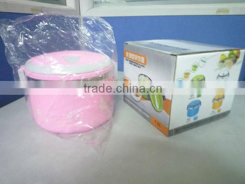 BEST SALES STAINLESS STEEL LUNCH BOX WITH LOCK,1/2/3 TIERS,GREEN MADE IN CHINA