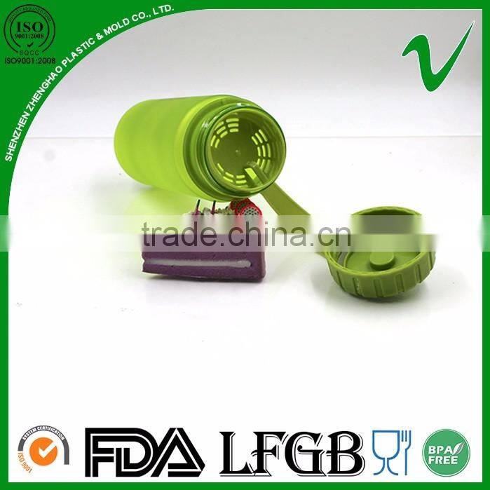 Tritan PCTG empty wide mouth cylinder water 400ml hotfill plastic bottle with food grade