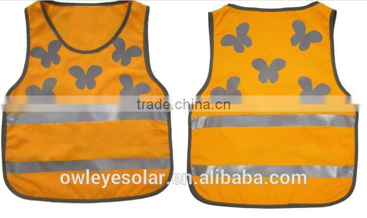 kids hi vis safety vest with logo printing for road safety, pink, red, green safety vests