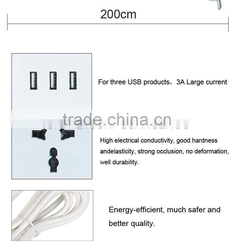 new coming hot sell Smart and fast USB charging ports Surge protector