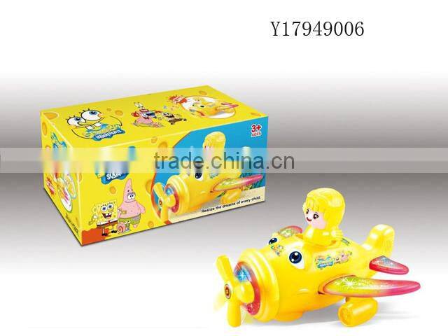 CARTOON ELECTRIC TOY BO PLANE WITH LIGHT AND MUSICY17949004