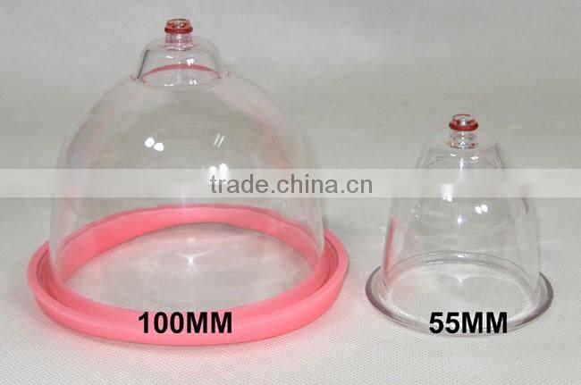 Handle Breast pump with 2 big and small vacuum cups