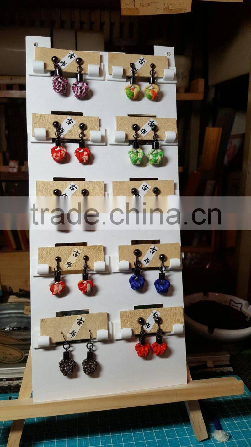 Japanese Handmade Fashion Earrings from Kimono Fabric