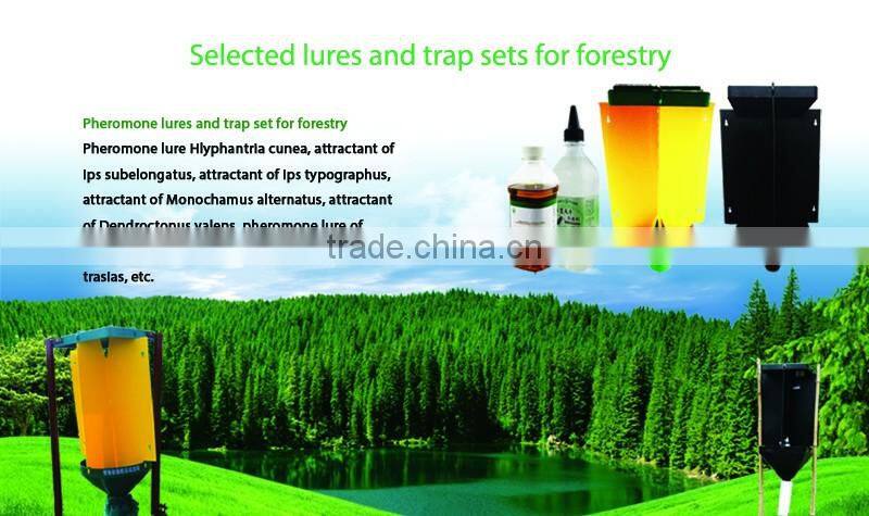 Selected lures and trap sets for forestry