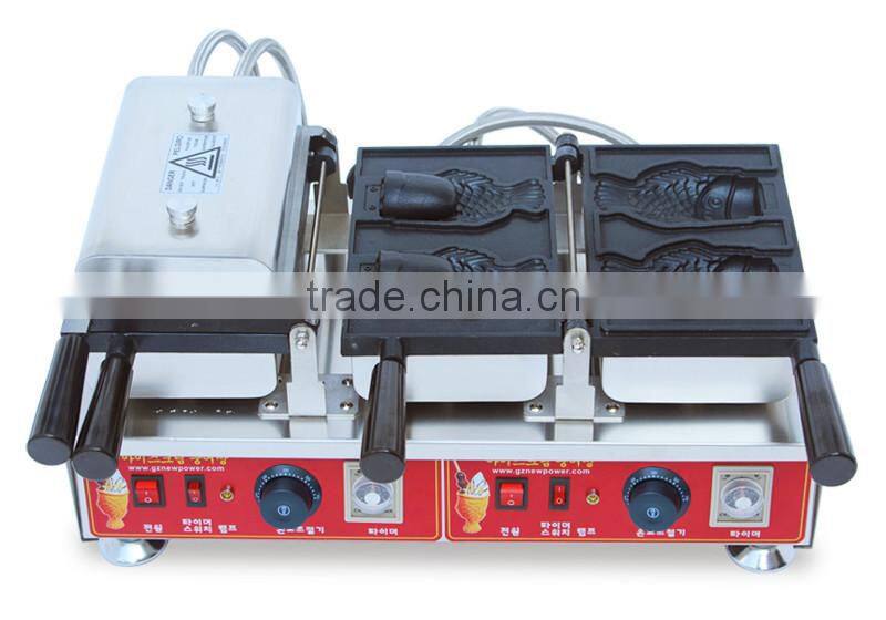 Open Mouth Ice Cream Fish Waffle MachineTaiyaki Machine